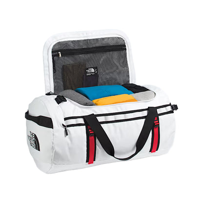 The North Face Base Cam Duffel - L(95L)   TNF White/TNF Black/Elevation Red