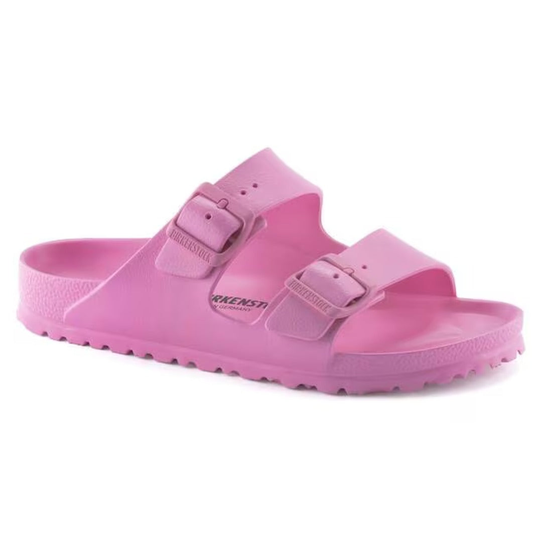 Two-strap EVA sandal featuring adjustable buckles, a contoured footbed, lightweight water-friendly construction, and a casual design for everyday comfort