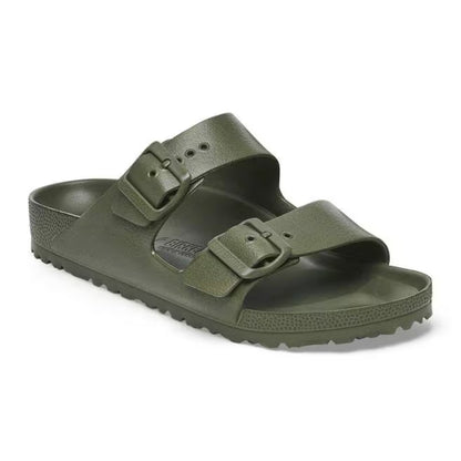 Two-strap EVA sandals featuring adjustable buckles, a contoured footbed, lightweight water-friendly construction, and a casual design for everyday comfort