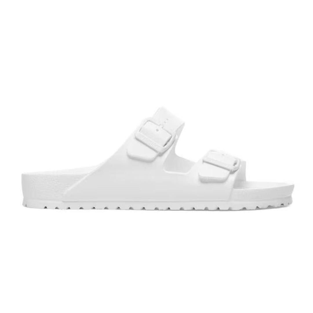 Two-strap EVA sandal featuring adjustable buckles, a contoured footbed, lightweight water-friendly construction, and a casual design for everyday comfort