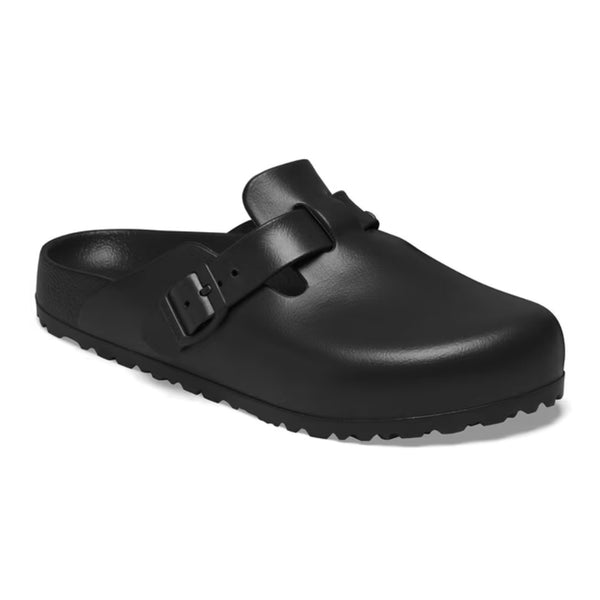 Lightweight EVA clog featuring a closed-toe design, adjustable buckle strap, contoured footbed, and water-friendly construction for versatile everyday comfort