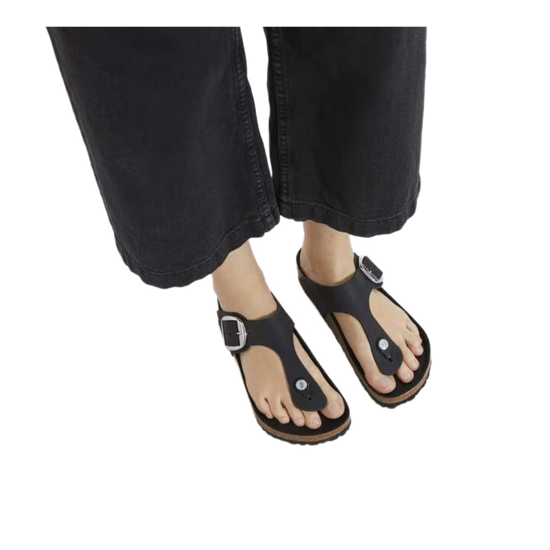 Birkenstock Women's Gizeh Big Buckle Sandals - Black