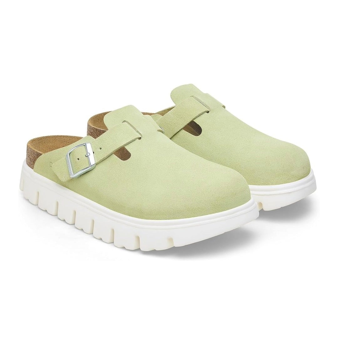 Birkenstock Boston PAP Chunky - Faded Lime