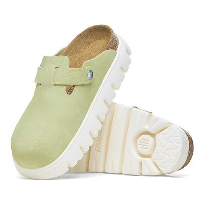 Birkenstock Boston PAP Chunky - Faded Lime
