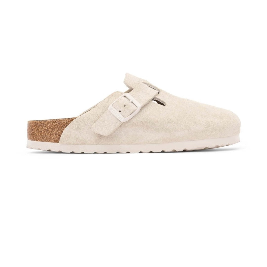 Birkenstock Boston Soft Footbed – Antique White