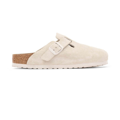 Birkenstock Boston Soft Footbed – Antique White