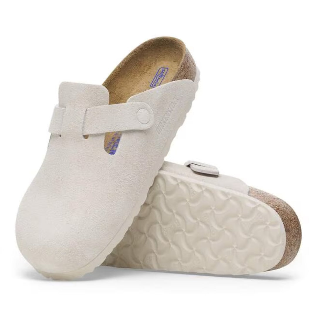 Birkenstock Boston Soft Footbed – Antique White