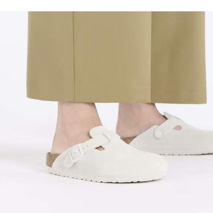 Birkenstock Boston Soft Footbed – Antique White