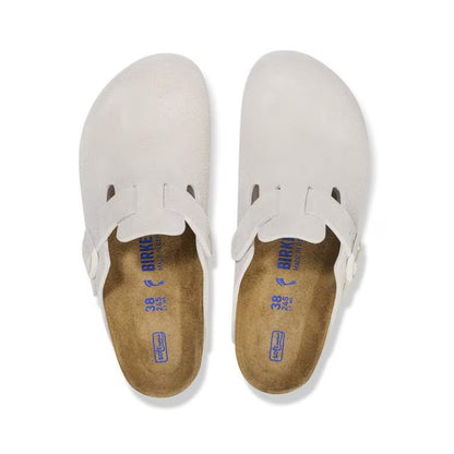 Birkenstock Boston Soft Footbed – Antique White
