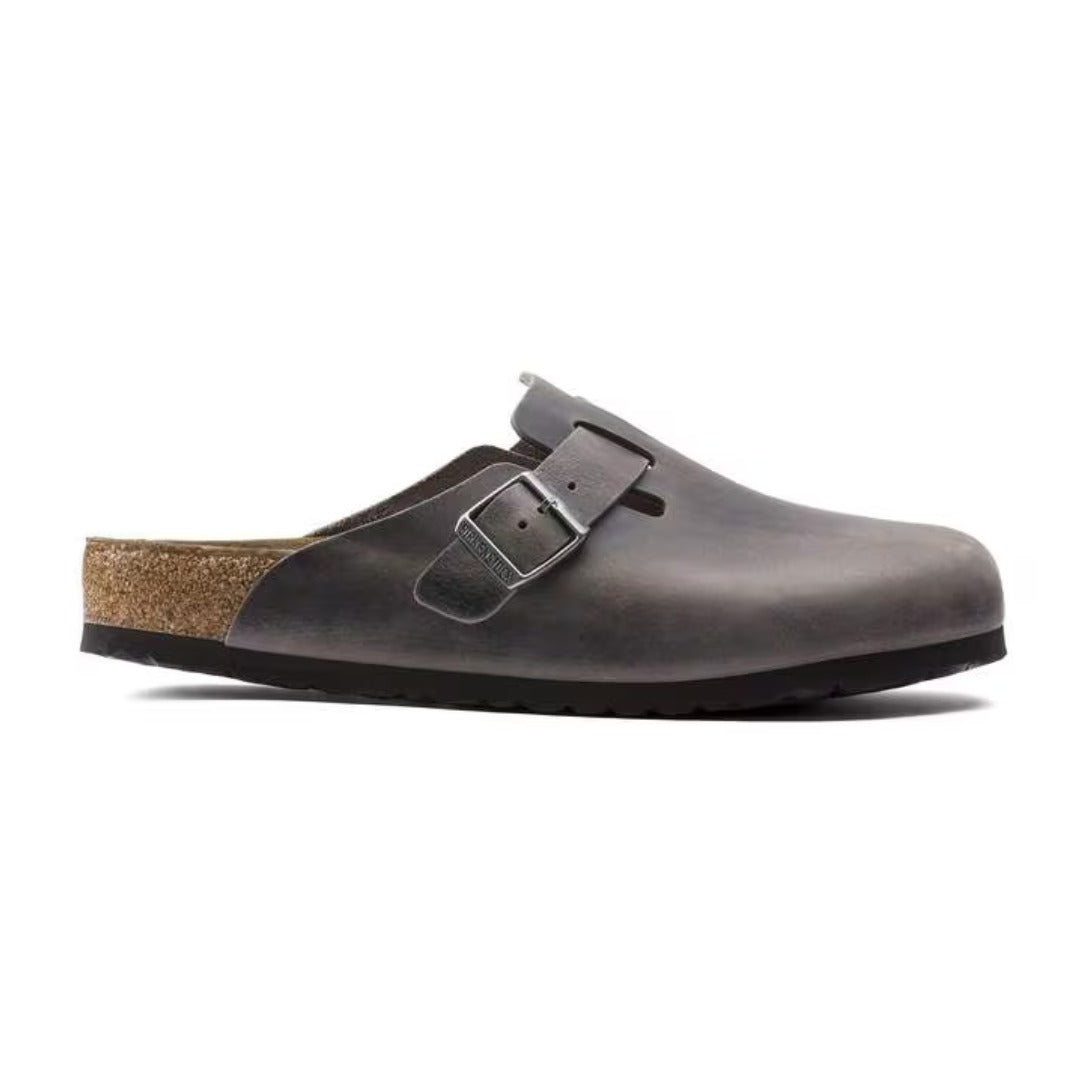 Birkenstock Boston Soft Footbed Clogs - Iron