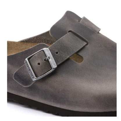 Birkenstock Boston Soft Footbed Clogs - Iron