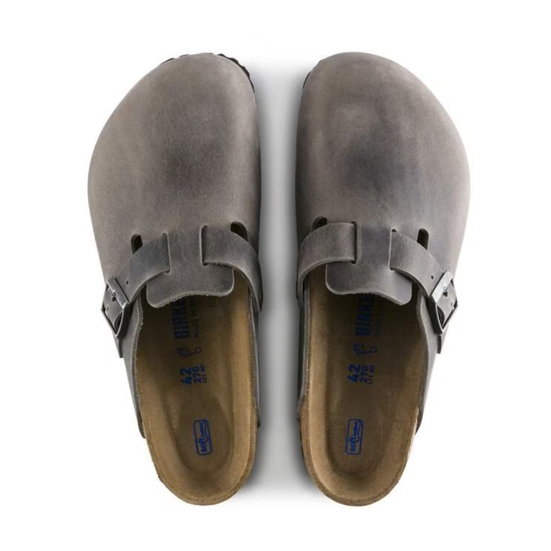 Birkenstock Boston Soft Footbed Clogs - Iron