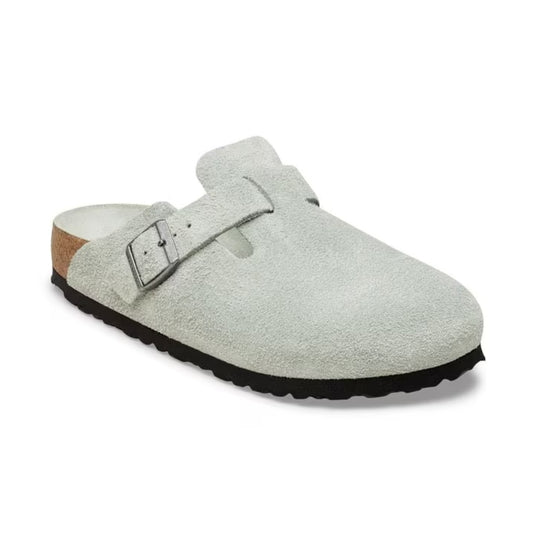 Birkenstock Boston Soft Footbed Clogs - Pure Sage Tonal FB