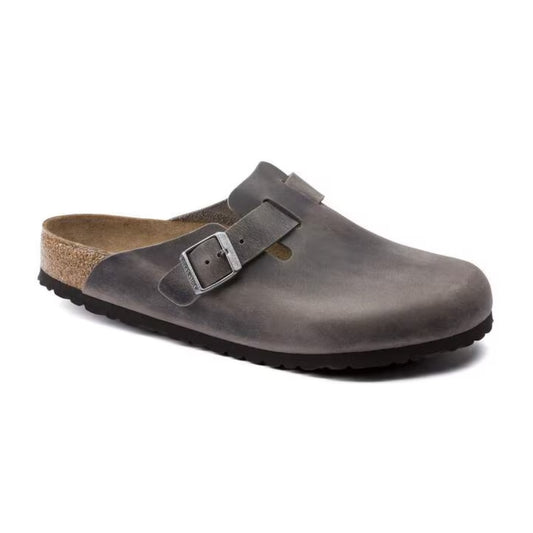 Birkenstock Boston Soft Footbed Clogs - Iron