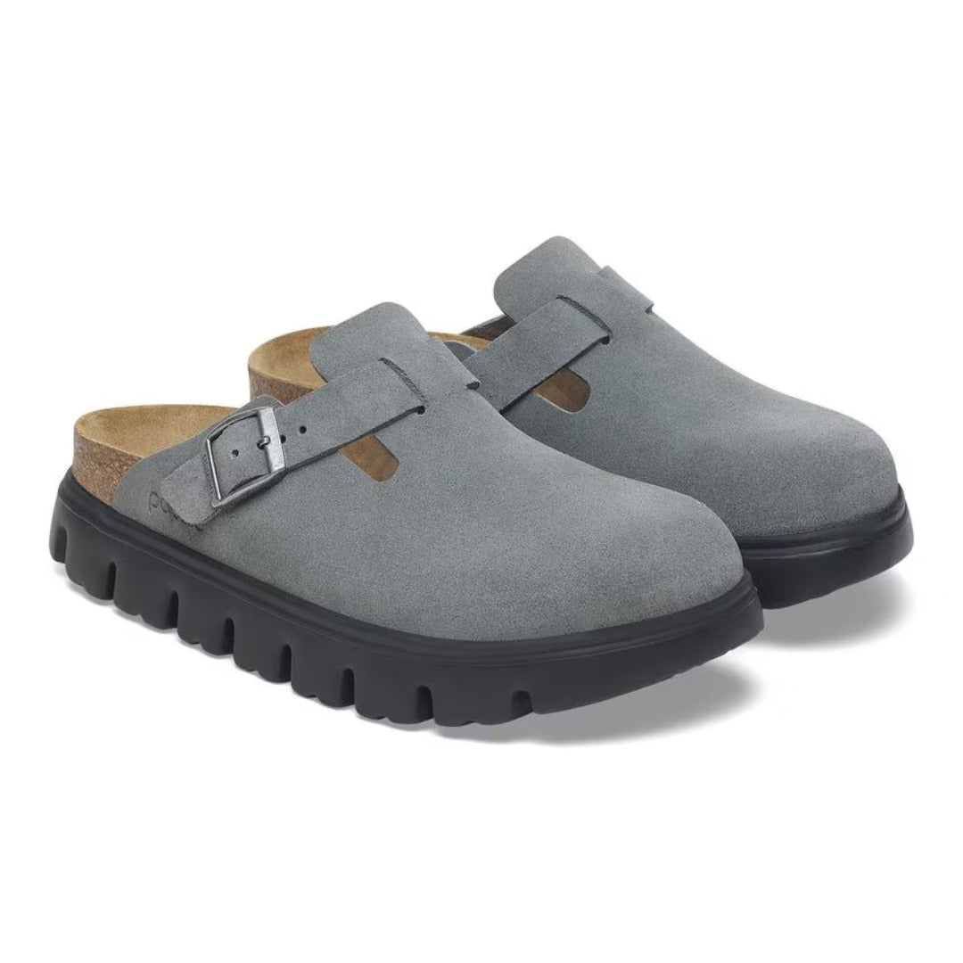 Birkenstock Boston PAP Chunky - Basalt Gray/ Black