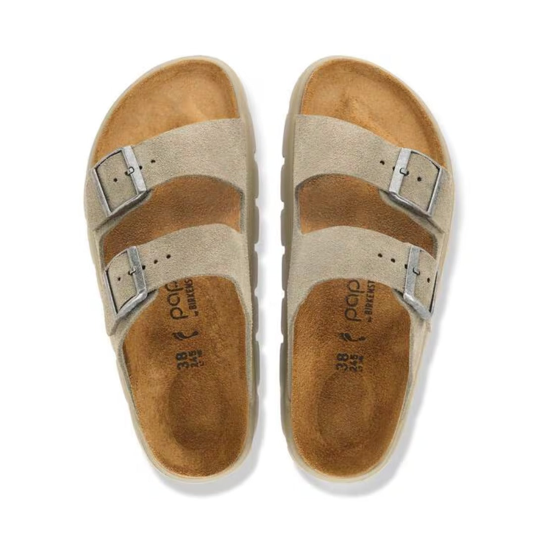 Birkenstock Arizona PAP Chunky Clog  - Taupe Tonal
