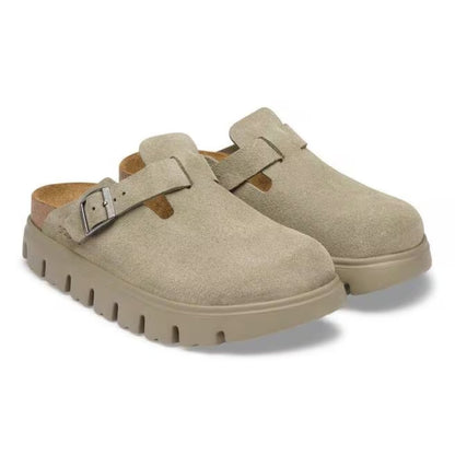 Birkenstock Boston PAP Chunky Clog - Taupe