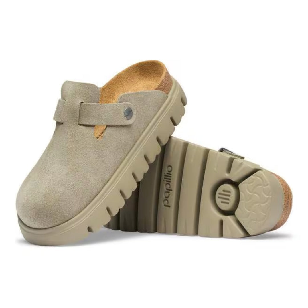 Birkenstock Boston PAP Chunky Clog - Taupe
