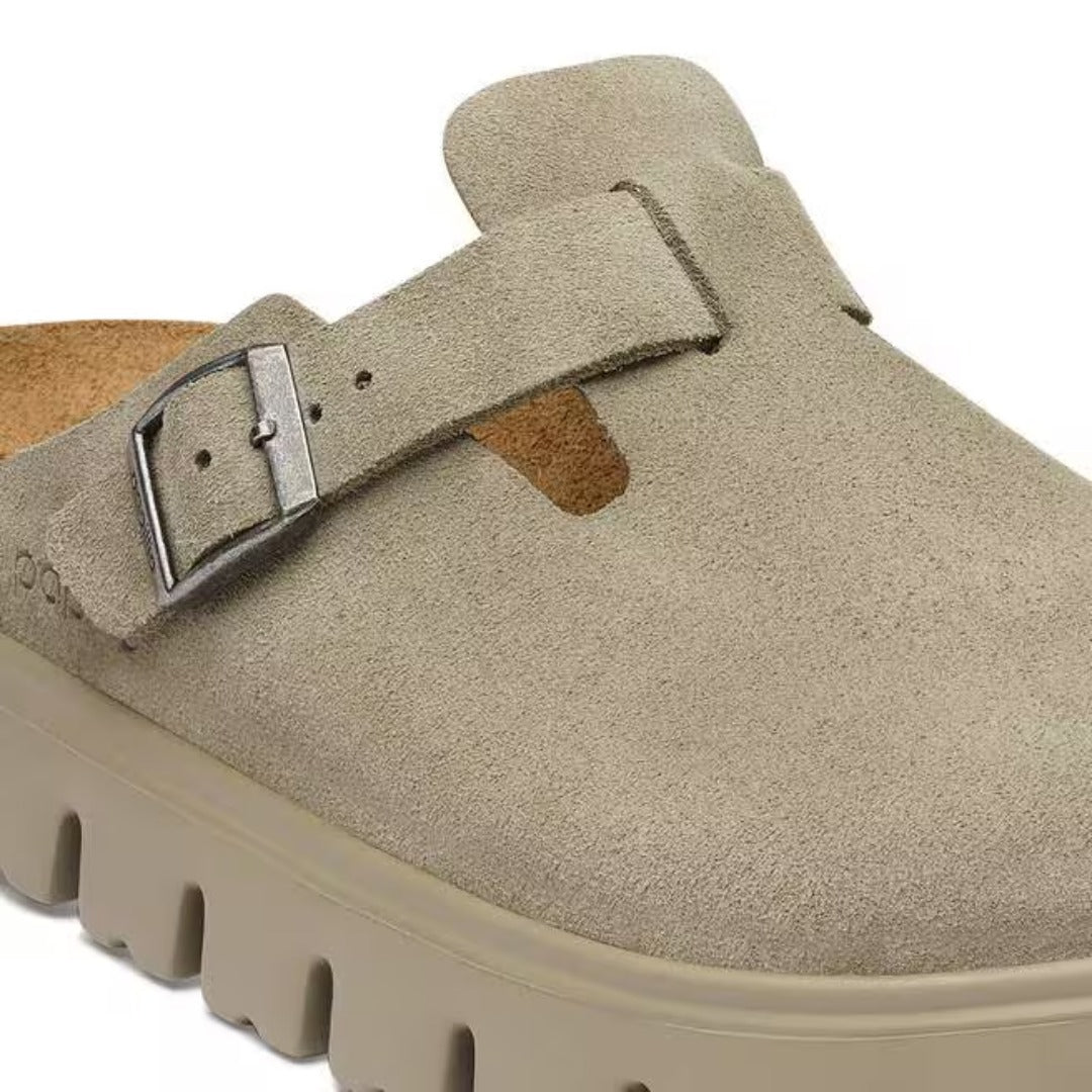 Birkenstock Boston PAP Chunky Clog - Taupe