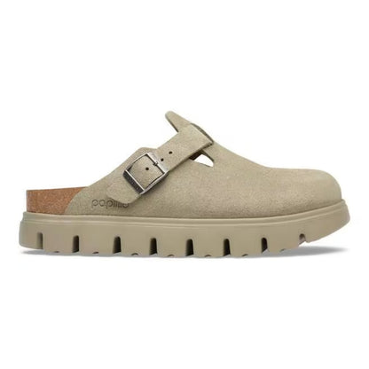 Birkenstock Boston PAP Chunky Clog - Taupe