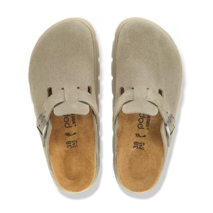 Birkenstock Boston PAP Chunky Clog - Taupe