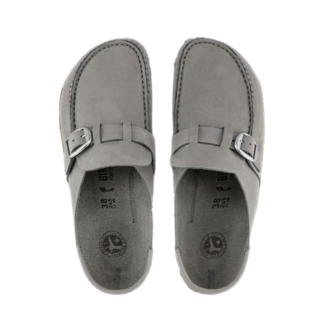 Birkenstock Women's Buckley Nubuck Leather Clog - Dove Gray
