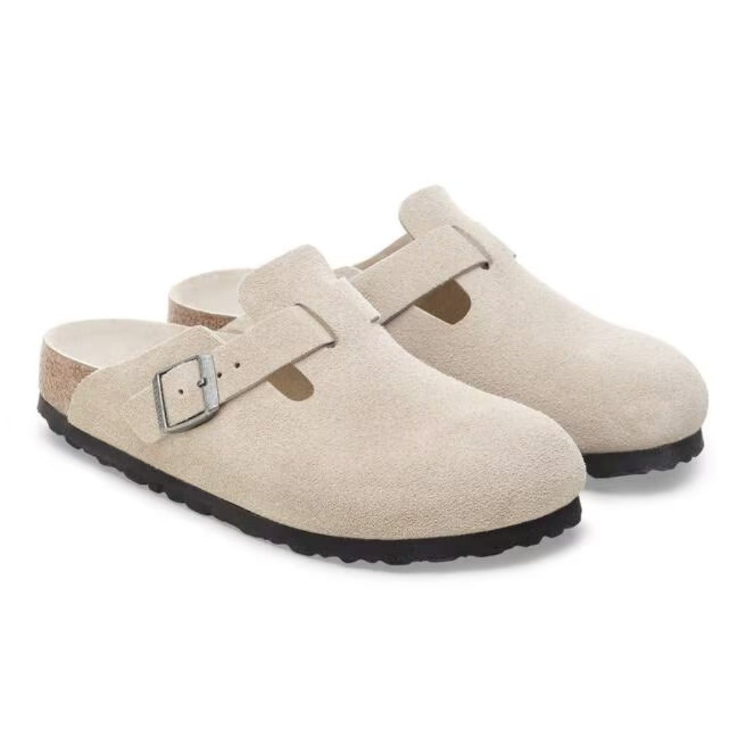 Birkenstock Women's Boston Soft Footbed Clogs - Oyster