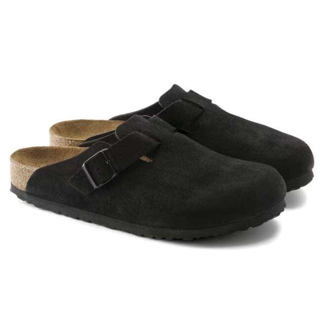 Birkenstock Boston Soft Footbed Clogs - Black