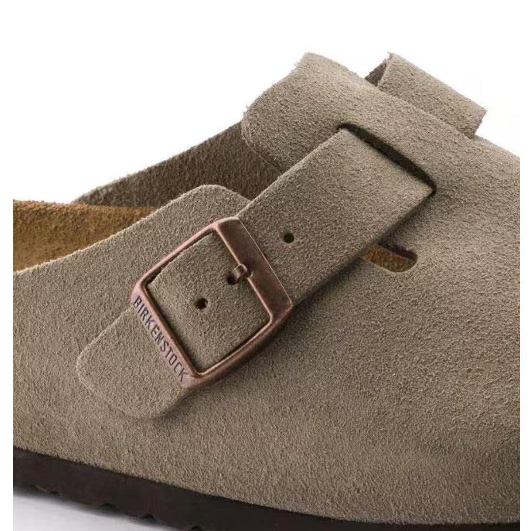 Birkenstock Boston Soft Footbed Clogs - Taupe