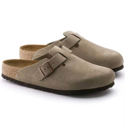 Birkenstock Boston Soft Footbed Clogs - Taupe