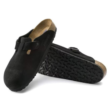 Birkenstock Boston Soft Footbed Clogs - Black