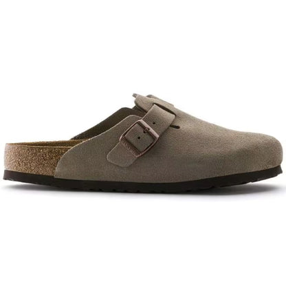 Birkenstock Boston Soft Footbed Clogs - Taupe