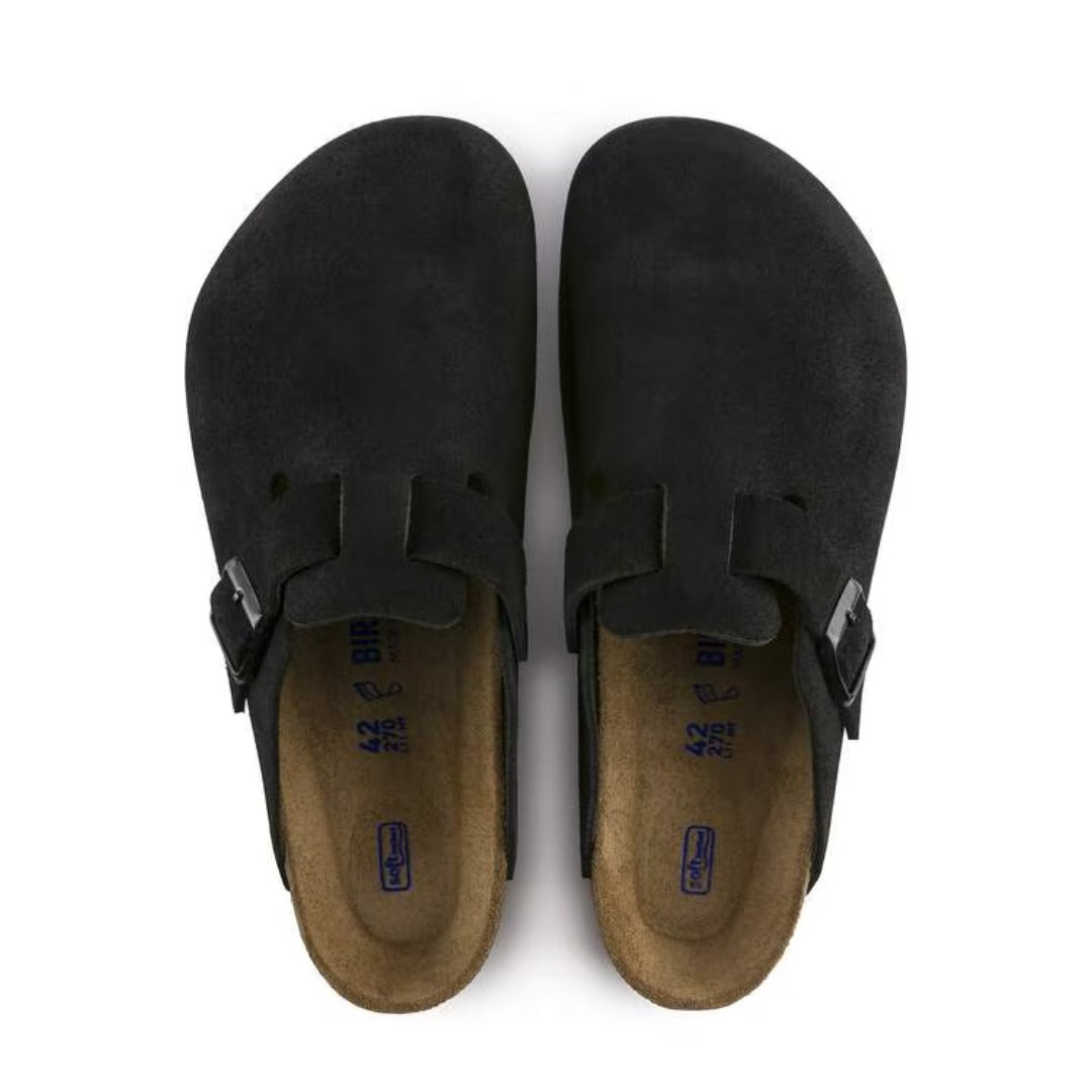 Birkenstock Boston Soft Footbed Clogs - Black