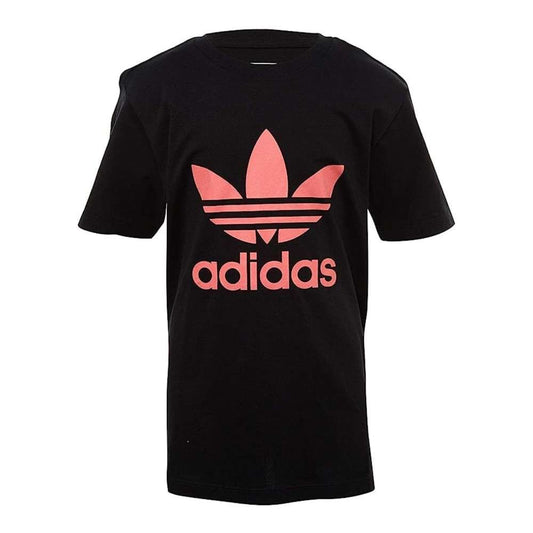 A girl wearing adidas Girls Originals Trefoil Tee