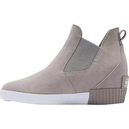 Sorel Women's Out N About Slip-On Wedge NL4702-061 Chrome Grey, White