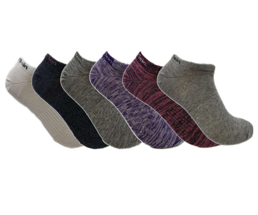 Calvin Klein Women's Cotton Blend Ankle Socks 6-Pack ACK785-465