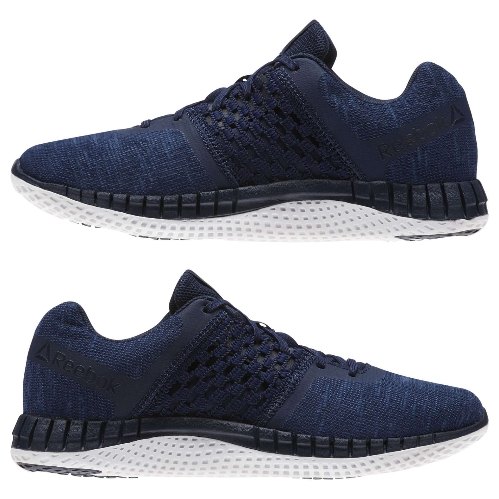 Reebok Men's Print Run Distance Shoes,CN1656,Collegiate Navy/White/Steel