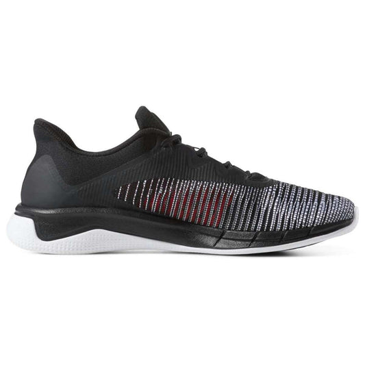 Reebok Men's Fast Tempo Flexweave Shoe,CN6610, Black/White/Neon Red