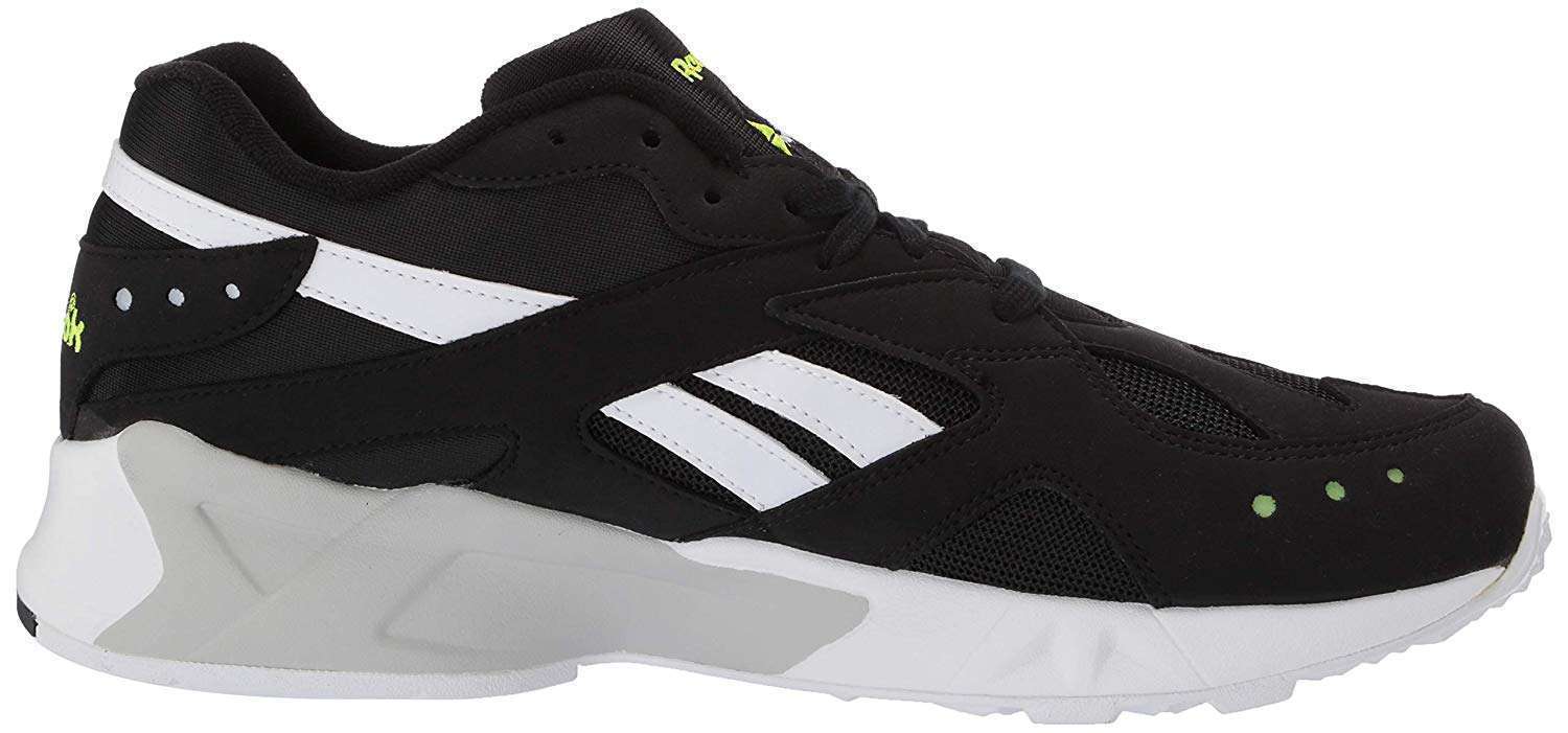  Reebok Men's Aztrek Shoes,CN7188,Black/White/Solar Yellow