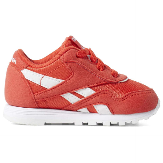 Reebok Kid's(Toddler) Classic Nylon Shoes,CN7621,Canton Red / White
