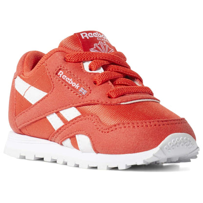 Reebok Kid's(Toddler) Classic Nylon Shoes,CN7621,Canton Red / White