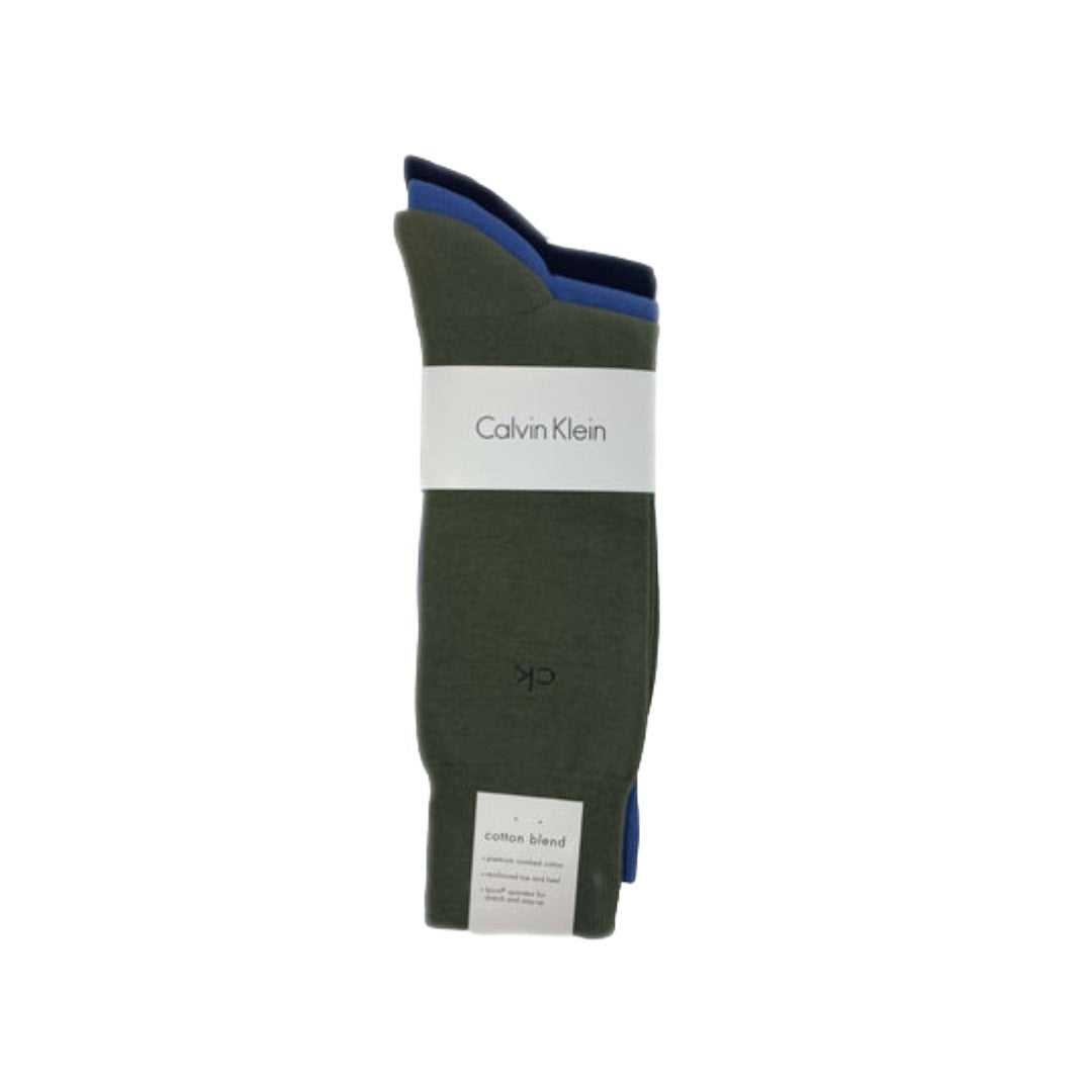 Calvin Klein Men's Combed Cotton Blend Dress Socks 3 pack A91219-NE9