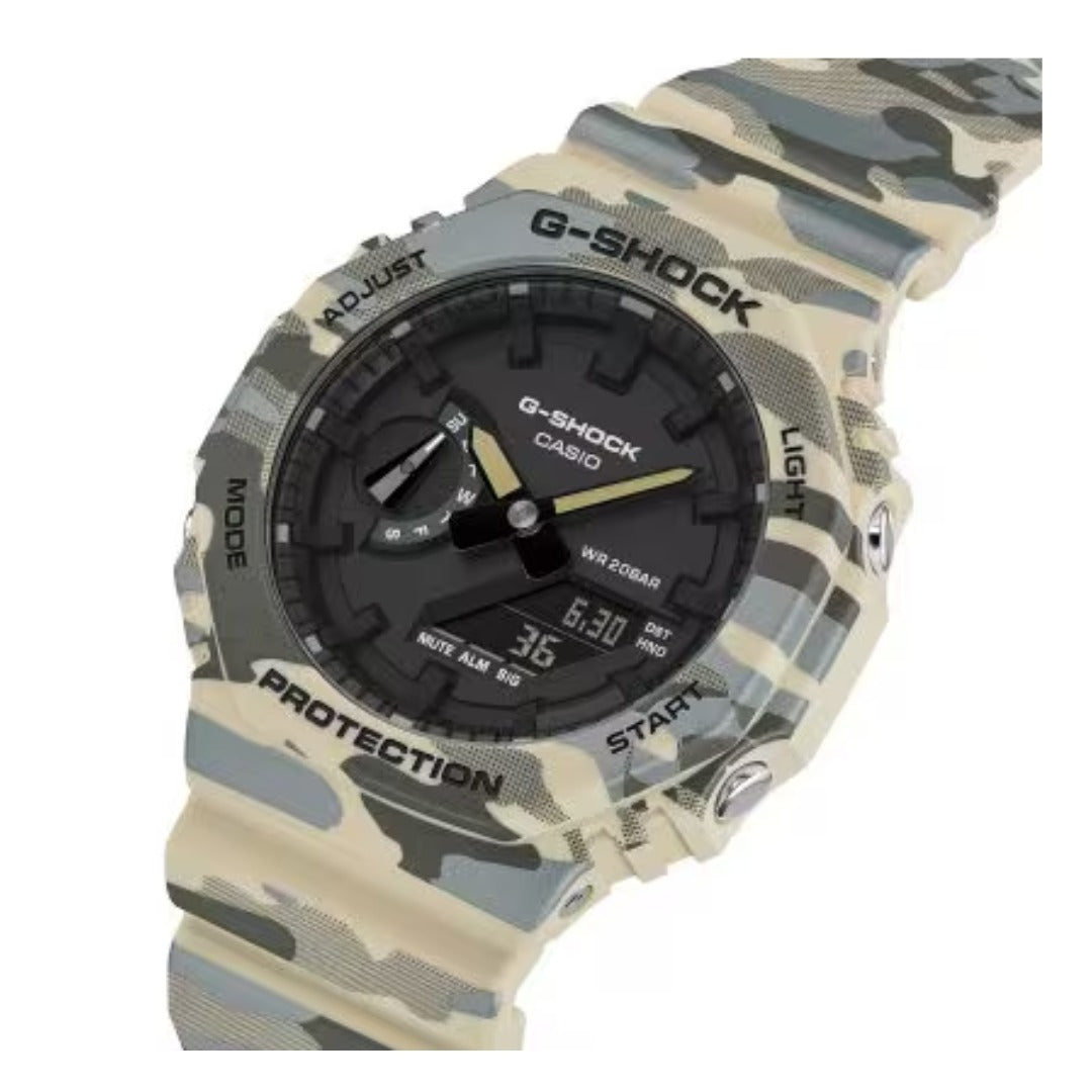 Casio Men's Ana-Digi Camo Resin Strap Watch GA2100CM-5A
