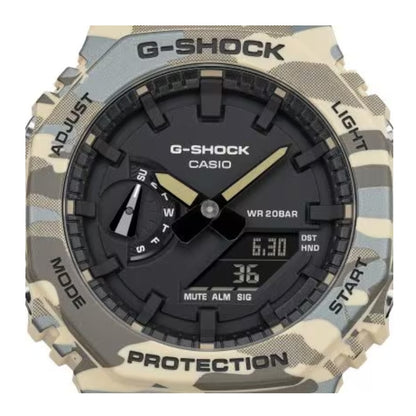 Casio Men's Ana-Digi Camo Resin Strap Watch GA2100CM-5A