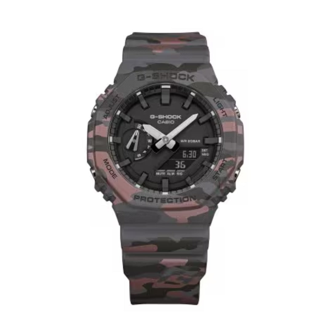 Casio Men's Ana-Digi Camo Resin Strap Watch GA2100CM-8A