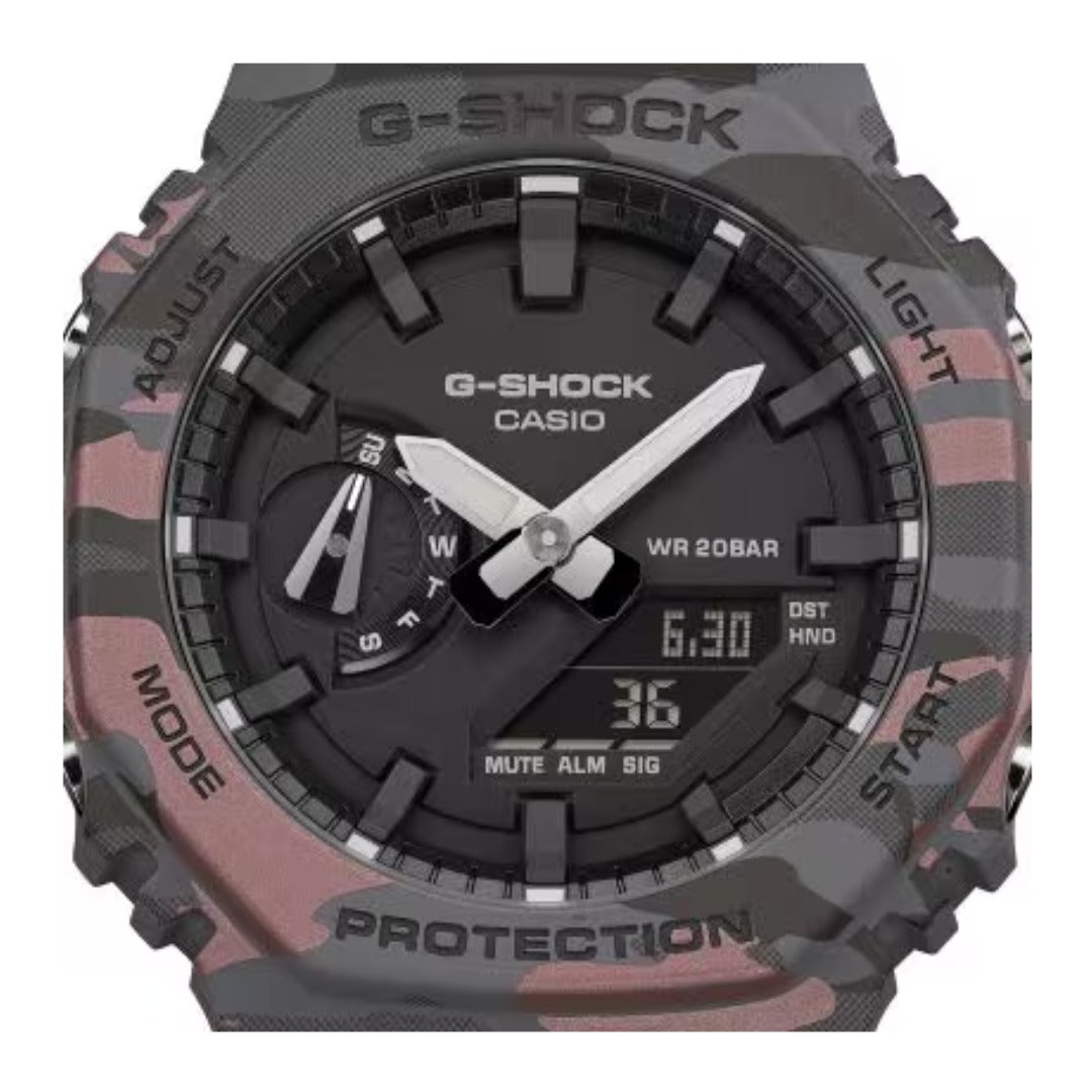 Casio Men's Ana-Digi Camo Resin Strap Watch GA2100CM-8A