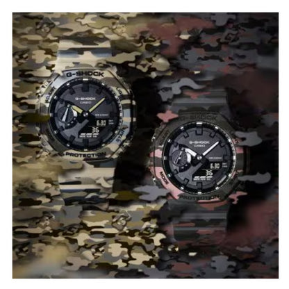 Casio Men's Ana-Digi Camo Resin Strap Watch GA2100CM-8A