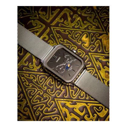 Casio Vintage Classic Moonphase Analog Grey Dial MTPM305-8A