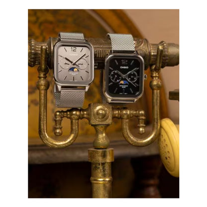 Casio Vintage Classic Moonphase Analog Grey Dial MTPM305-8A