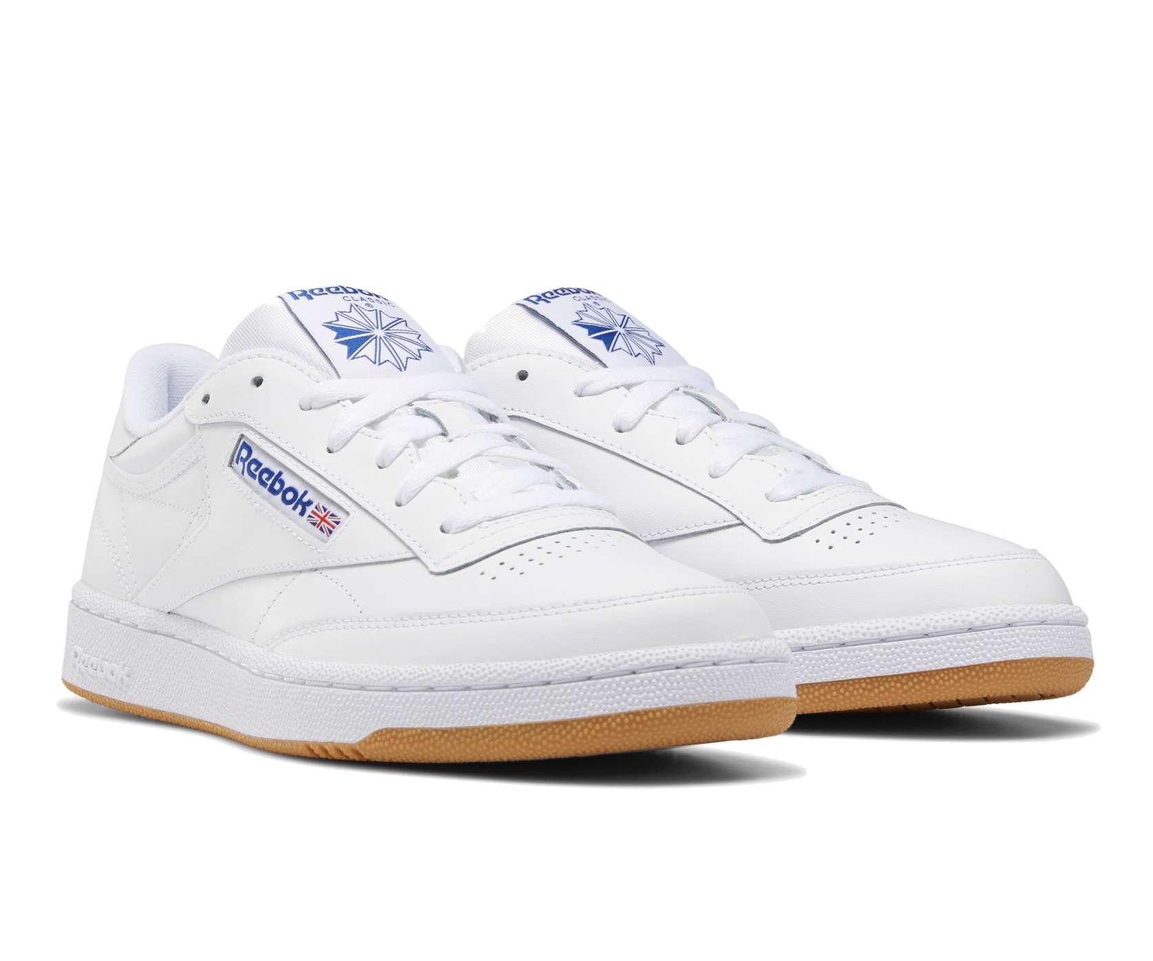 Reebok Classic Men's CLUB C 85 Shoes AR0459 White / Royal / Gum